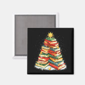 Book Christmas Tree Reading Magneet (Voorkant / Achterkant)