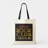 Book Club Art Deco Deep Colors Canvas tas (Achterkant)