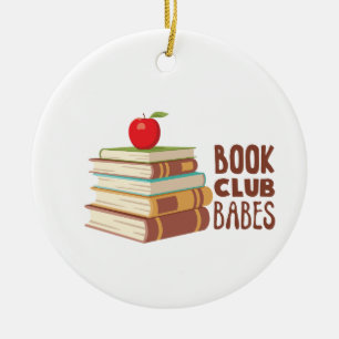 Book Club Babes Keramisch Ornament