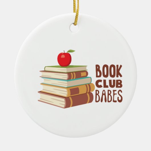 Book Club Babes Keramisch Ornament (Voorkant)