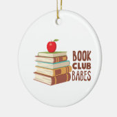 Book Club Babes Keramisch Ornament (Links)