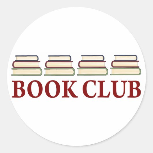Book Club Cadeau voor lezers Ronde Sticker (Voorkant)