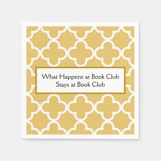 Book Club Cocktail Napkins Servet (Voorkant)