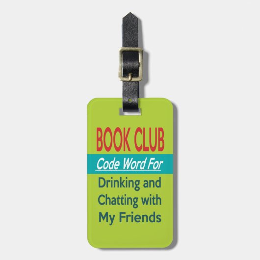 Book Club - Code Word Bagagelabel (Voorkant verticaal)