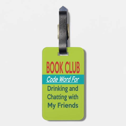 Book Club - Code Word Bagagelabel (Achterkant verticaal)