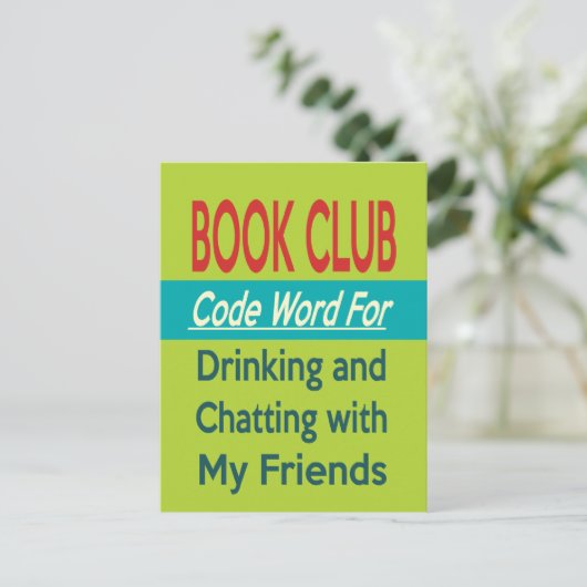 Book Club - Code Word Briefkaart (Staand voorkant)