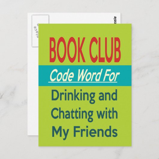Book Club - Code Word Briefkaart (Voorkant / Achterkant)