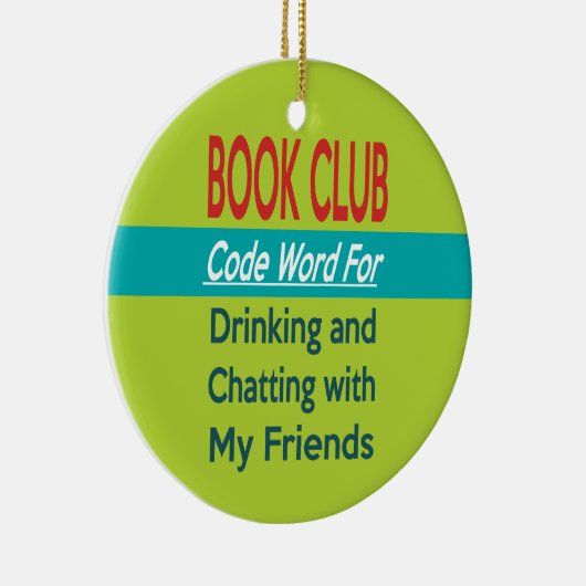Book Club - Code Word Keramisch Ornament (Rechts)