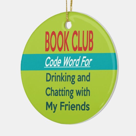 Book Club - Code Word Keramisch Ornament (Links)