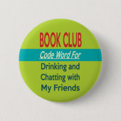 Book Club - Code Word Ronde Button 5,7 Cm (Voorkant)