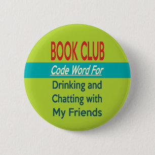 Book Club - Code Word Ronde Button 5,7 Cm