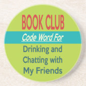 Book Club - Code Word Zandsteen Onderzetter (Voorkant)