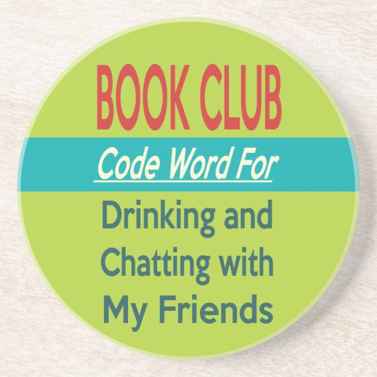 Book Club - Code Word Zandsteen Onderzetter (Voorkant)
