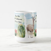 Book Club Cute Llama Waterverf Cactus Koffiemok (Center)
