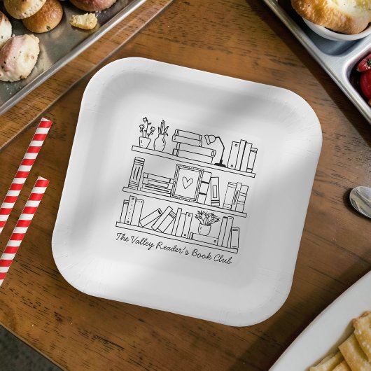 Book Club Event Personalized  Papieren Bordje