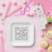Book Club Event Personalized  Papieren Bordje (Feest)