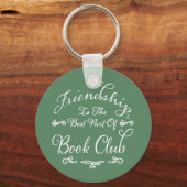 Book Club Friendship Typografie Sleutelhanger (Voorkant)