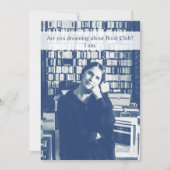 Book Club Funny Custom Invitation Kaart (Voorkant)