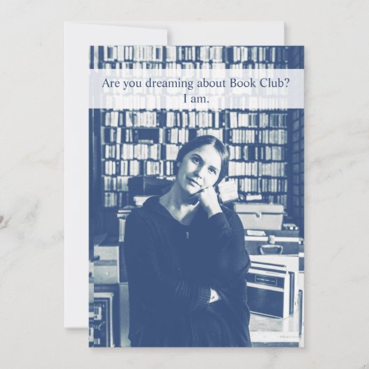 Book Club Funny Custom Invitation Kaart (Voorkant)