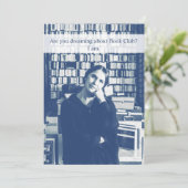 Book Club Funny Custom Invitation Kaart (Staand voorkant)
