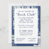 Book Club Funny Custom Invitation Kaart (Achterkant)