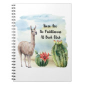 Book Club Funny Llama Journal Notitieboek (Voorkant)