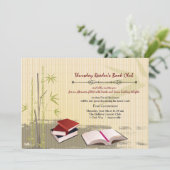 Book Club Gathering-uitnodiging Kaart (Staand voorkant)