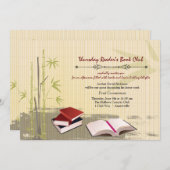 Book Club Gathering-uitnodiging Kaart (Voorkant / Achterkant)