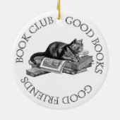 Book Club - Good Books - Goede vrienden Keramisch Ornament (Achterkant)