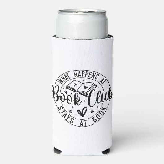 Book Club Graphic Quote Seltzer Blikjeskoeler (Seltzer Voorkant)
