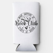 Book Club Graphic Quote Seltzer Blikjeskoeler (Voorkant)