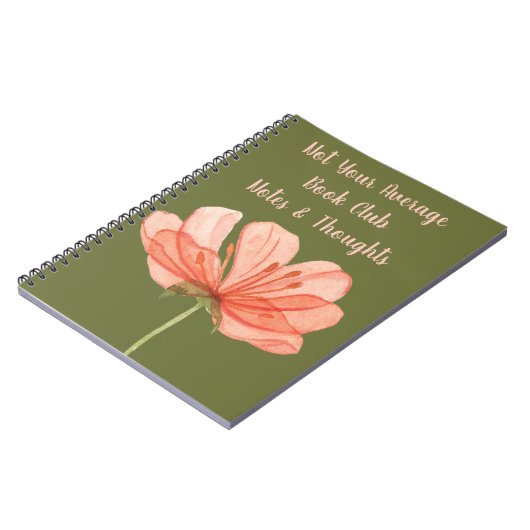 Book Club Group Name Leading Notes roze ventilator Notitieboek (Linkerzijde)