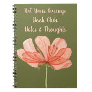 Book Club Group Name Leading Notes roze ventilator Notitieboek