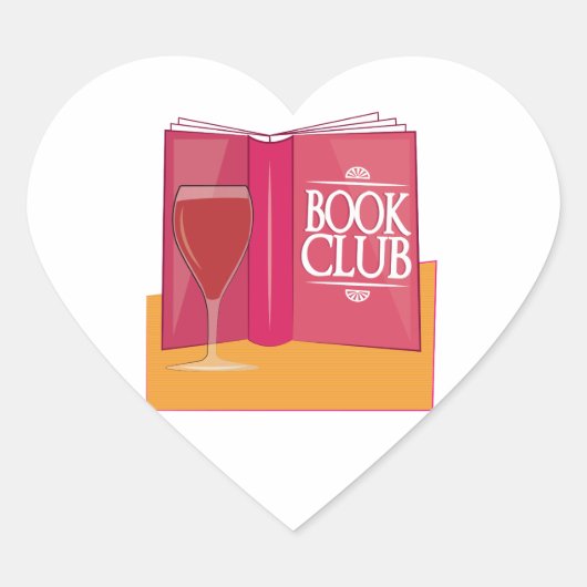 Book Club Hart Sticker (Voorkant)