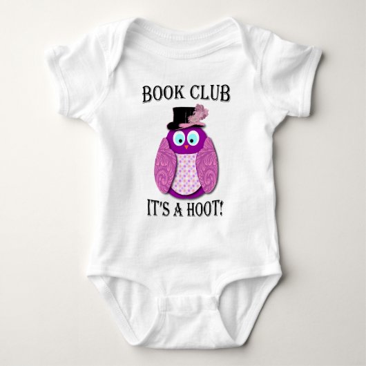 Book Club - Het is een roze roze design Romper (Voorkant)