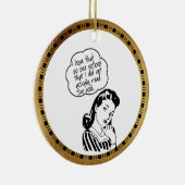 Book Club - I Hope - Gold Retro Ceramic Ornament (Rechts)