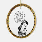 Book Club - I Hope - Gold Retro Ceramic Ornament (Links)
