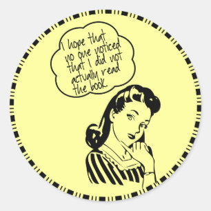 Book Club - I Hope - Retro Ronde Sticker