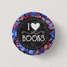 Book Club "I Love Books" Ronde Button 3,2 Cm