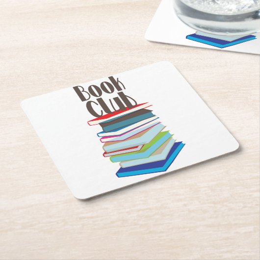 Book Club Kartonnen Onderzetters (Schuin)