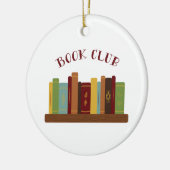 Book Club Keramisch Ornament (Links)