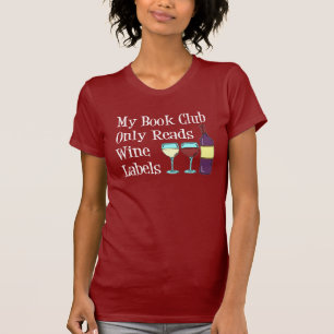 Book Club leest alleen wijnlabels T-shirt