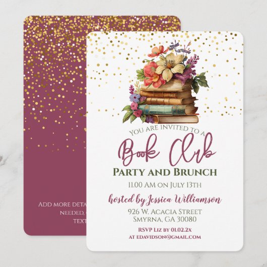 Book Club Library Kaart (Voorkant / Achterkant)