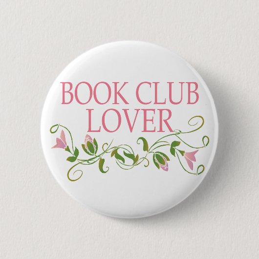  Book Club Lover Ronde Button 5,7 Cm (Voorkant)