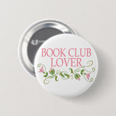  Book Club Lover Ronde Button 5,7 Cm (Voorkant /achterkant)