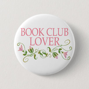 Book Club Lover Ronde Button 5,7 Cm