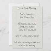 Book Club Meeting Kaart (Achterkant)