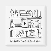 Book Club Member's Personalized Gift Magneet (Voorkant)
