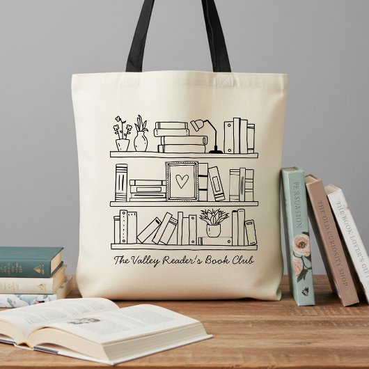 Book Club Member's Personalized Gift Tote Bag
