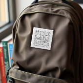 Book Club Member's Personalized Gift Vierkante Button 5,1 Cm